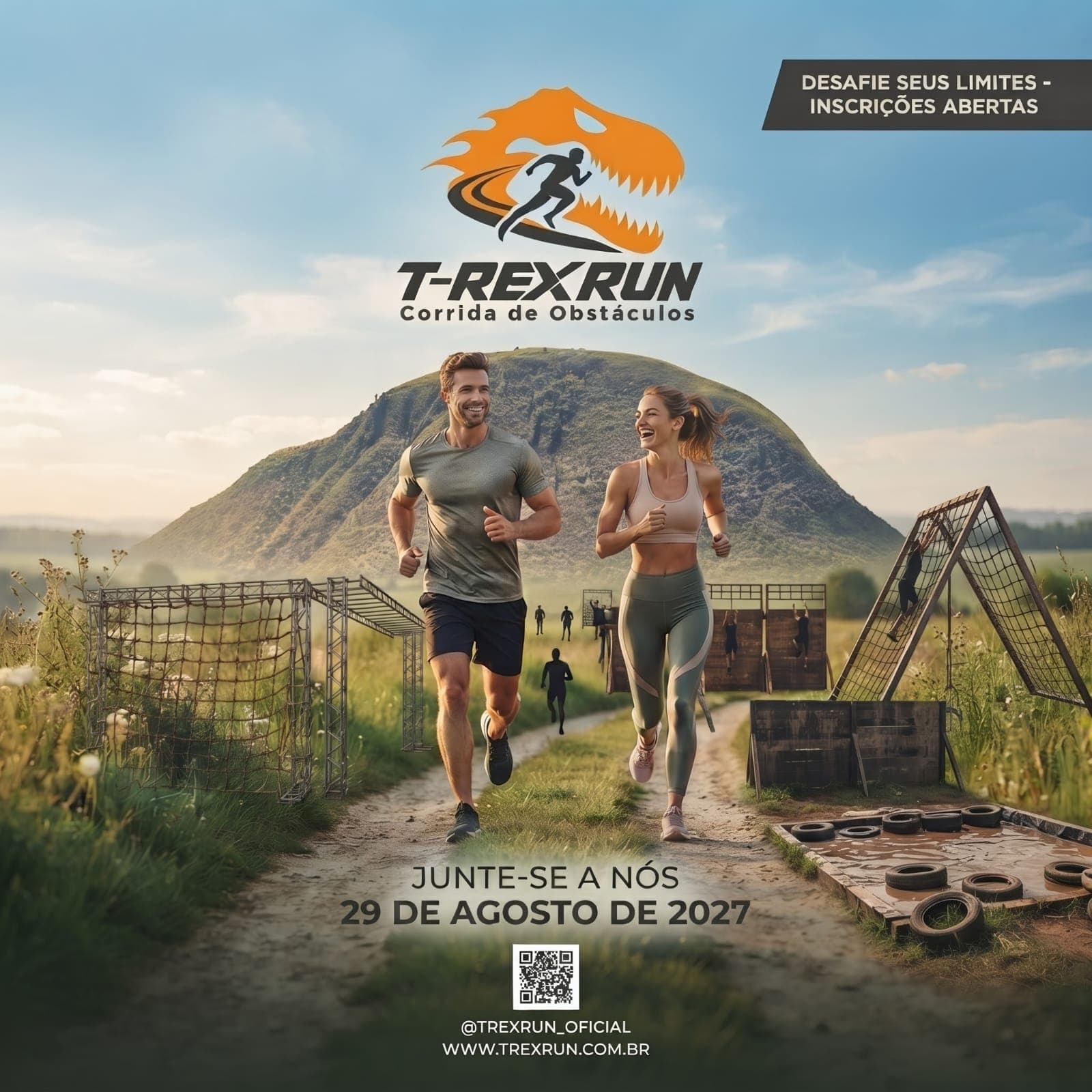 Cartaz Oficial Propaganda T-Rex Run